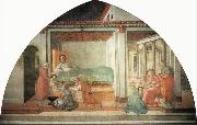 Fra Filippo Lippi The Birth and Naming of  St John the Baptist oil painting artist